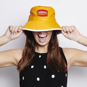 branded bucket hat